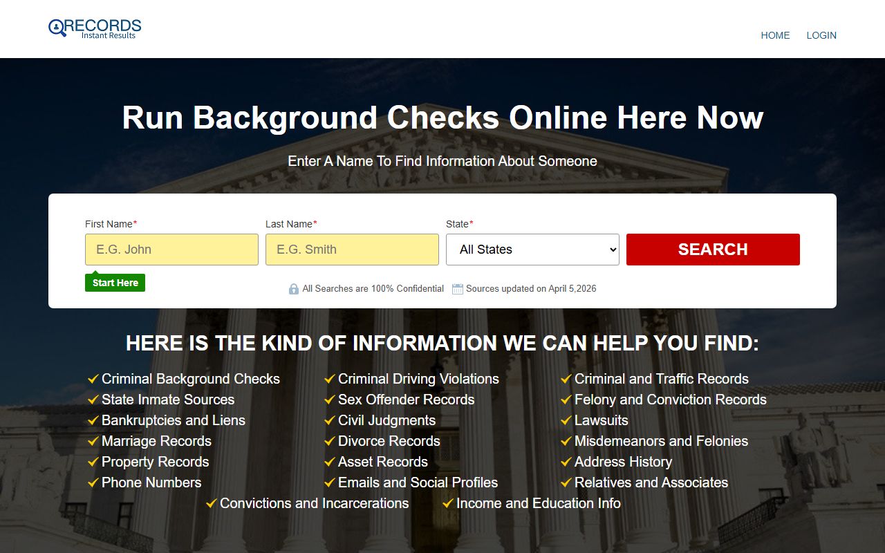 Brunswick County arrest records and inmate information screenshot