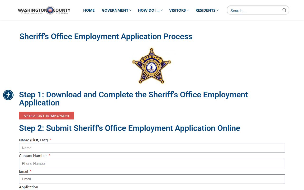 Washington County 24 Hour Booking arrest records search interface